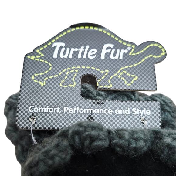 Turtle Fur 100% Wool Tight Knit Gray White Winter Mittens Adult NWT - Picture 3 of 4